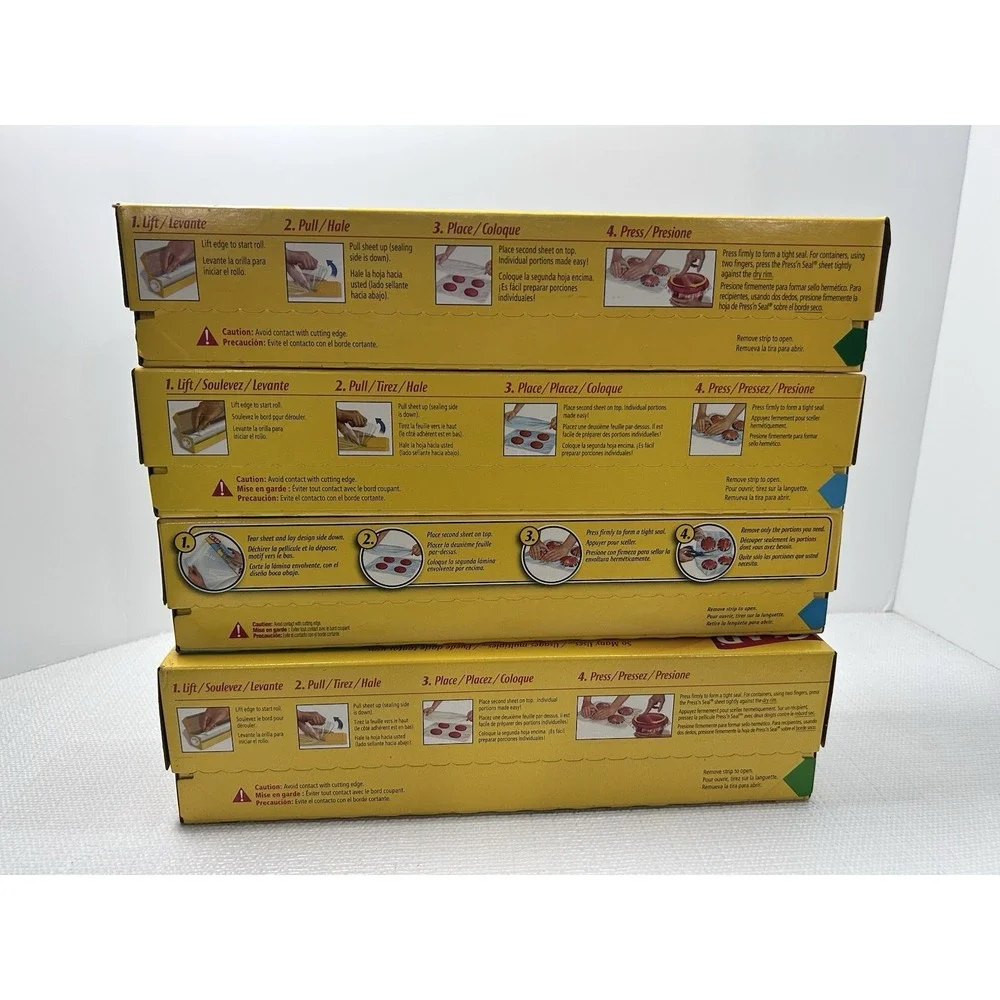 Vtg Lot Glad Press'N Seal Sealing Wrap NEW 50,‎ 70, 140 Sq 2003 2006 Prop Movie